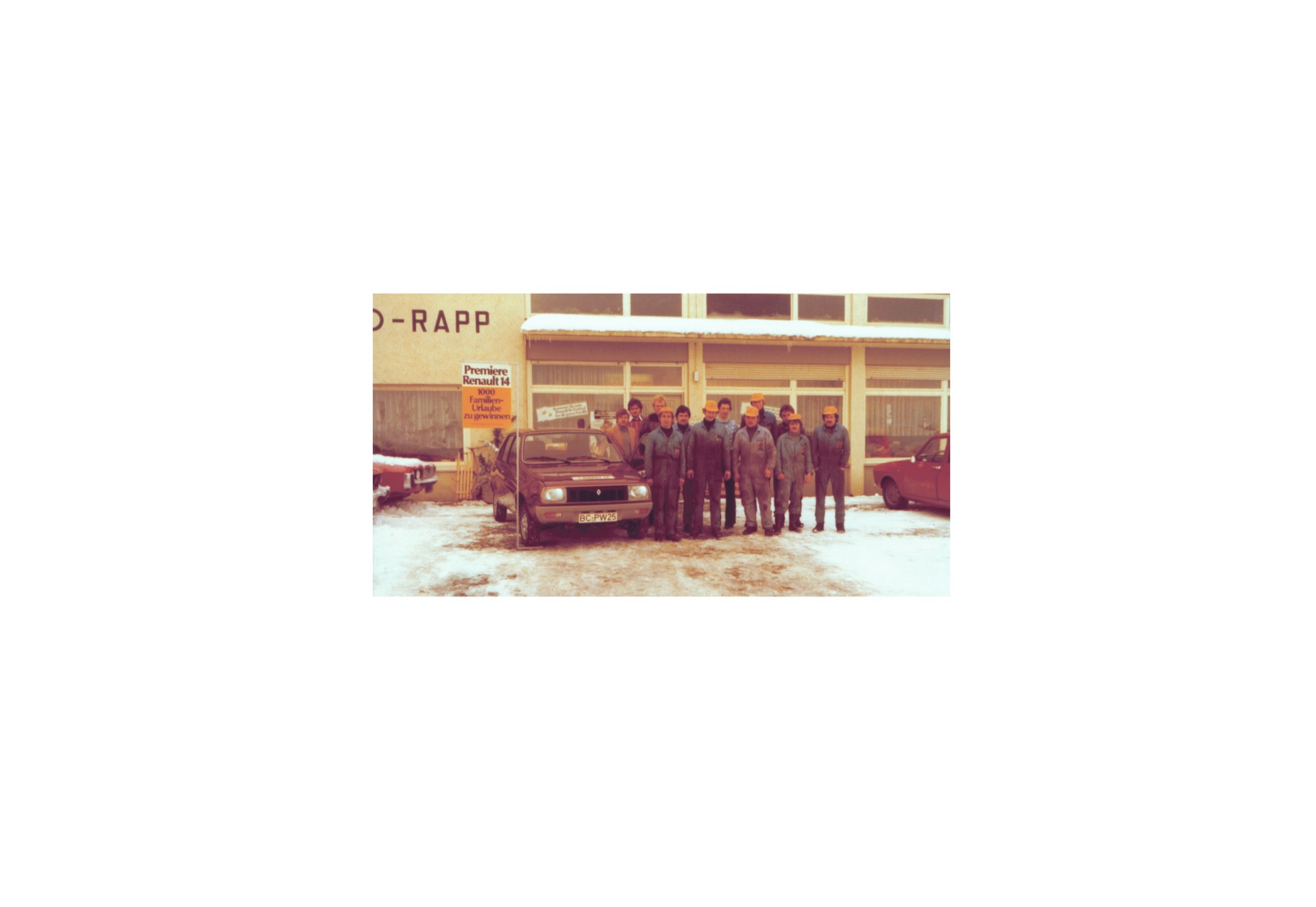 Autohaus Rapp in den 1970er Jahren